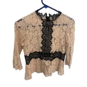 Zara lace top XS
